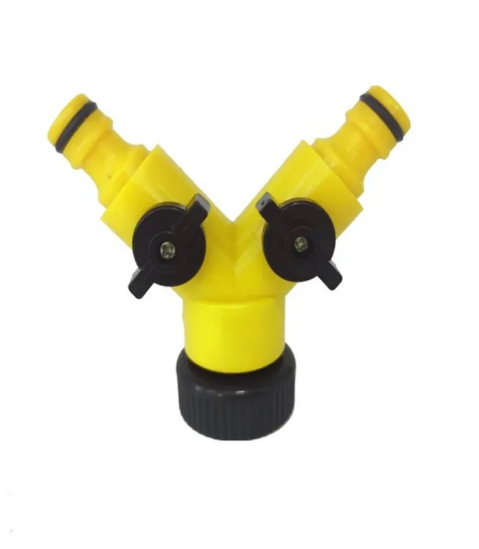 Reducere Filet furtun furtun 2x supape pentru 2 cuplari rapide 3/4";+1"; GARDENKUS KLC