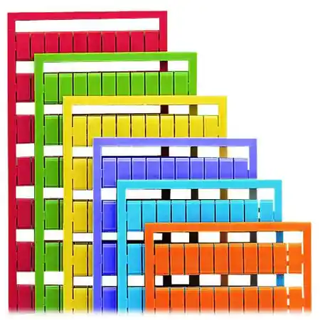 WSB marking card; as card; not stretchable; plain; snap-on type; blue Wago Cumpără online