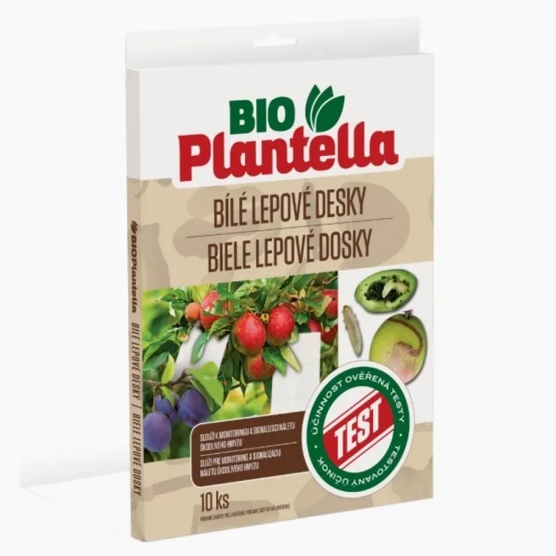 Transport gratuit Placa adeziva pentru insecte 10 buc alb Bio Plantella