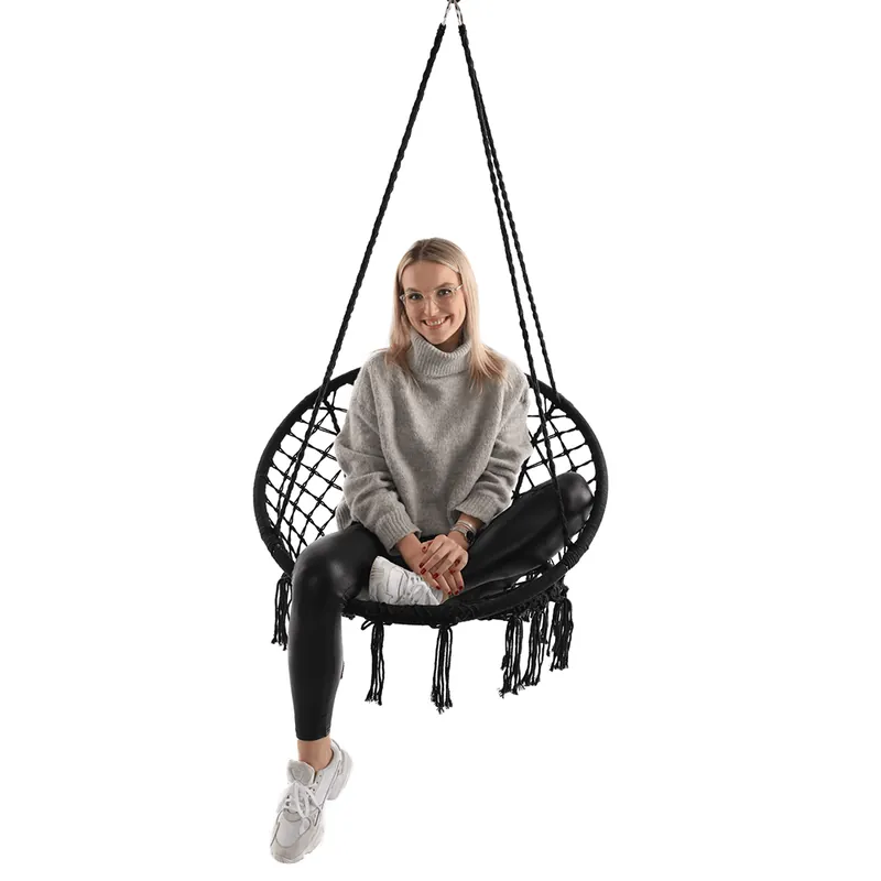 Scaun suspendabil, negru, AMADO 2 NEW Mai ieftin