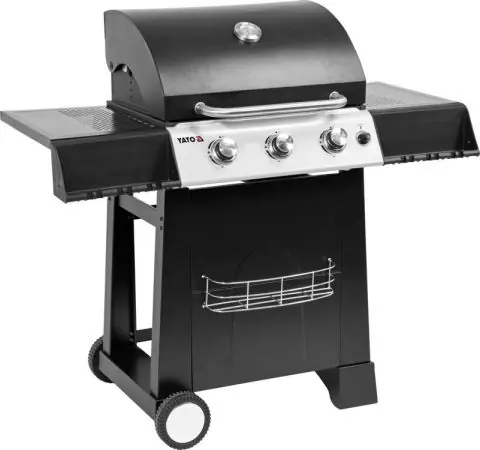 Ultima șansă Gratar pe gaz, 3 arzatoare, 9kw YG-20001