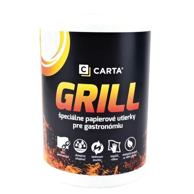 Premium Șervețel de hârtie GRILL foarte gros într-o rolă de 60 buc fără tub