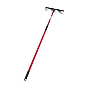 Livrare gratuită Grebla metal cu 14 dinti + maner din fibra de sticla KLC