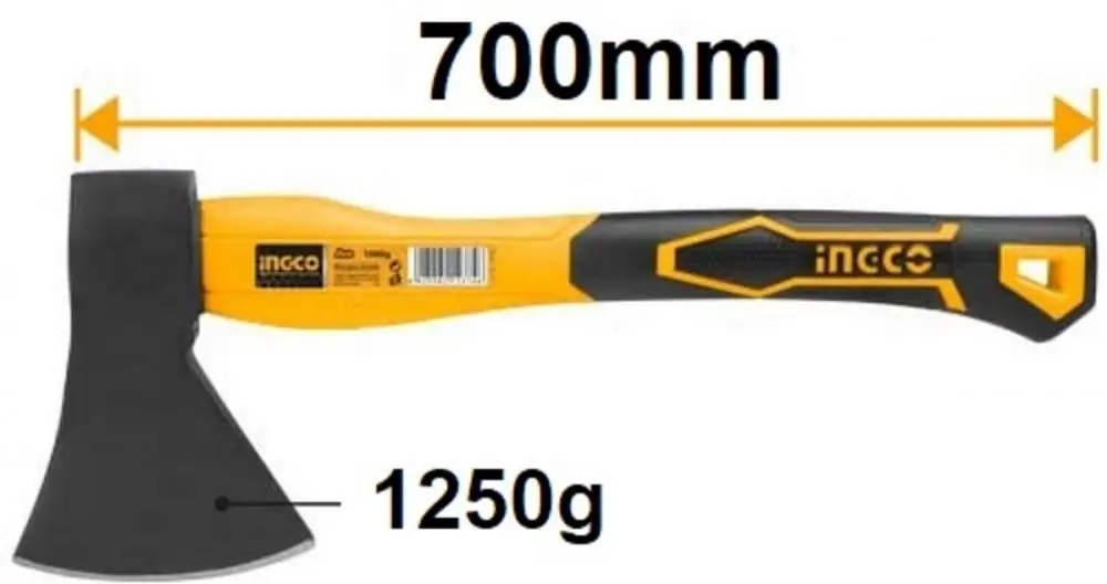 Chilipir Axe 1250g mâner INGCO fibră de sticlă KLC