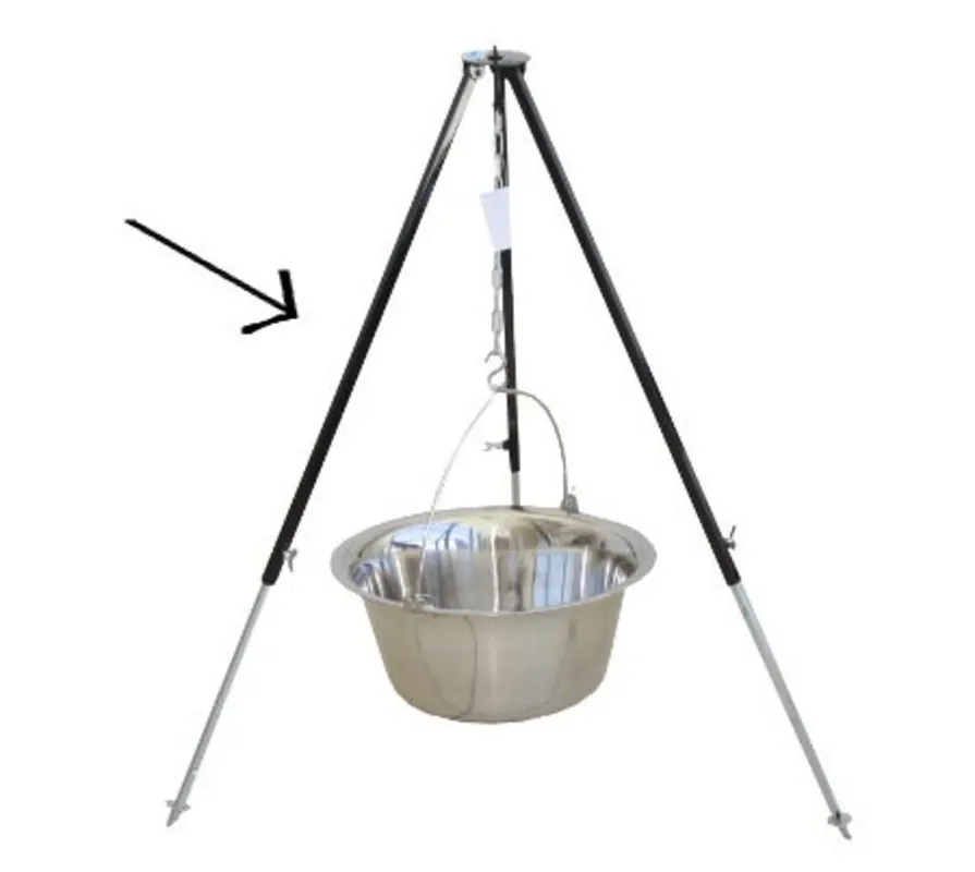 Trepied, suport pentru ceainic telescopic 115 cm cu cârlig g2, g4 /124022/ Preț redus