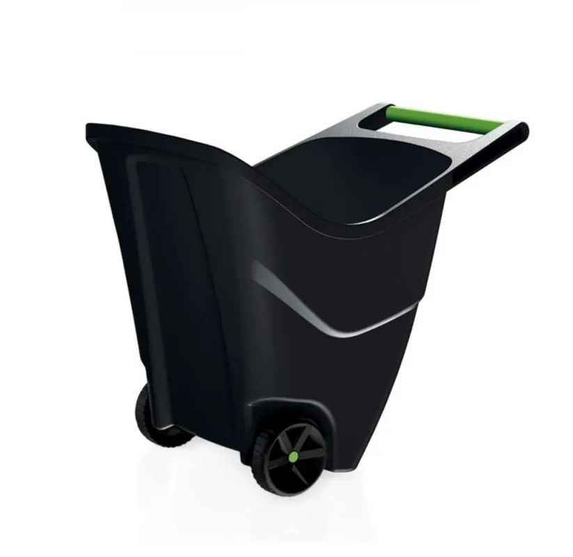 Reduceri Cărucior de grădină 85l plastic negru