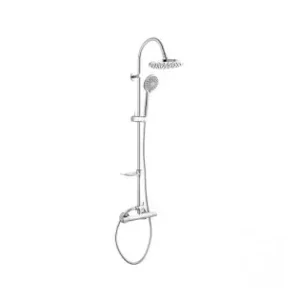 Baterie dus termostatica cu set dus fix si para dus mobila, Ferro Trinity, set 2 in 1 Reducere extra