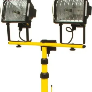 Vezi acum Lampa halogen 2 spoturi x 500w, cu suport 82787