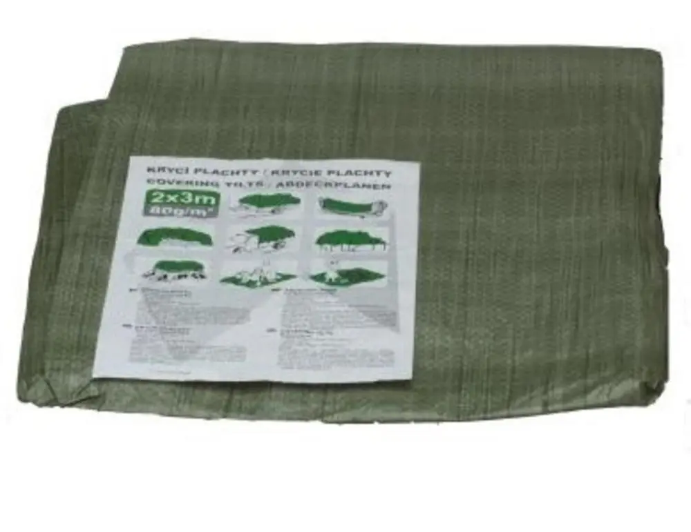 Cumpără online Foaie de acoperire 3x4 m verde cu plasă STANDARD