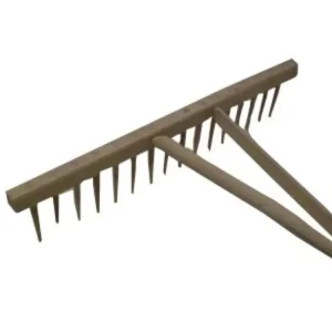 Ofertă limitată Grebla cu 16 dinti. lemn cu maner /pachet de 5 KLC