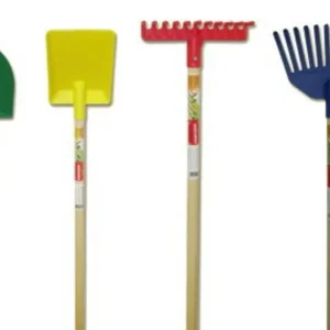 Reducere de preț Set unelte copii 4 gradina plastic/lemn KLC