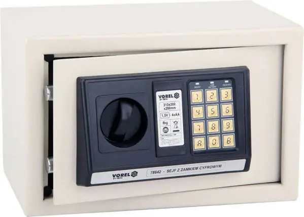 Calitate înaltă Seif cu cod digital 31x20x20cm 78642