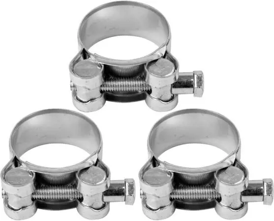 Set 3 cleme zincate cu surub, 32-35/20mm 73793 Cumpărături sigure