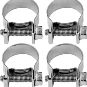 Set 4 cleme zincate cu surub, 16-18/9mm 73784 Preț redus