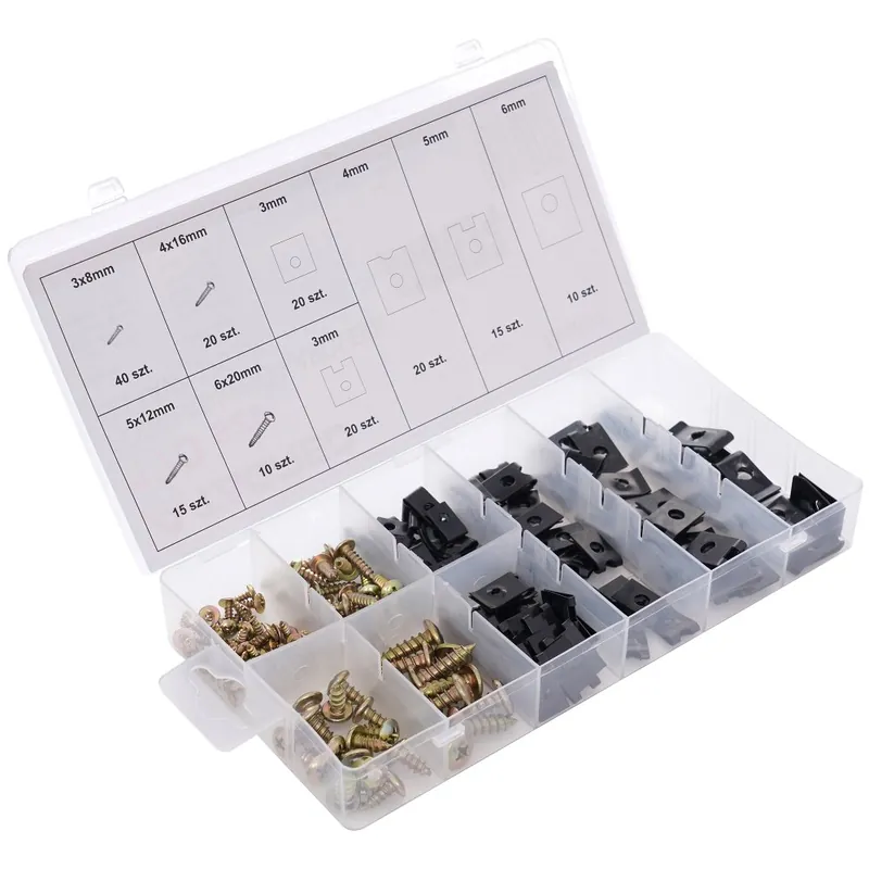 Set de șuruburi și șaibe pentru caroseria mașinii, mix 170 bucăți TA4097 Reducere