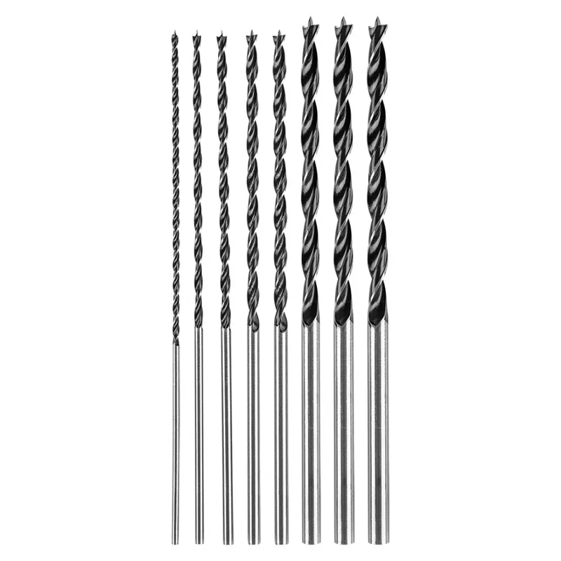Set de burghie pentru lemn, extins: 4, 5, 6, 7, 8, 10, 12 mm x 300 mm, 7 bucăți 54T573 Preț mic