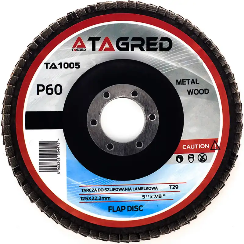 Ultima șansă Disc cu lamele 125 mm/22,23 mm granulație P60 TA1005