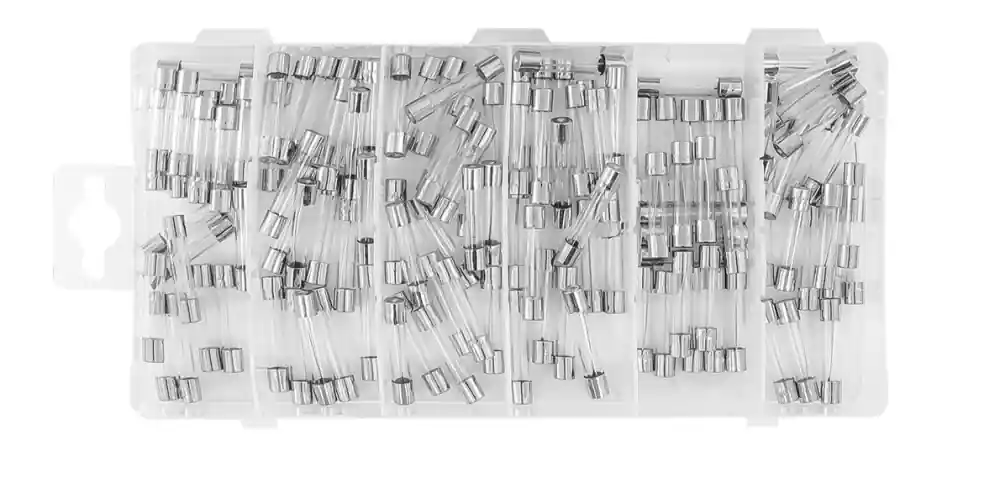 Set de siguranțe de sticlă 5A-30A 120pcs V06739 Retur ușor