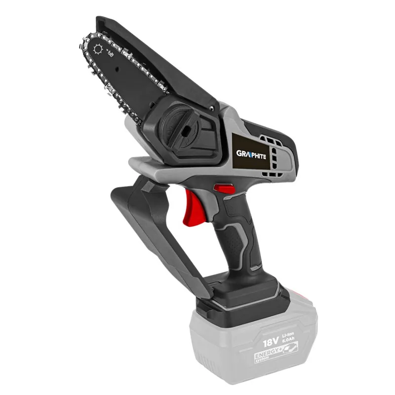 Calitate înaltă Mini ferăstrău cu lanț fără fir Energy+ 18 V Li-lon, viteză: 0-5400 rpm 58GE116