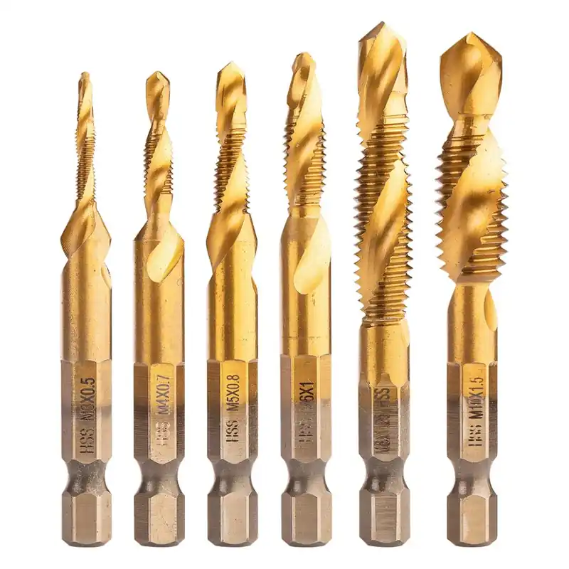 Set de burghie cu filet HSS TiN, M3 - M10, hexagon, 6 buc. 08-959 Ofertă exclusivă