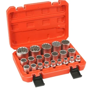 Set chei tubulare 12 colțuri 1/2" 8-36 mm CrV 21 buc Premium