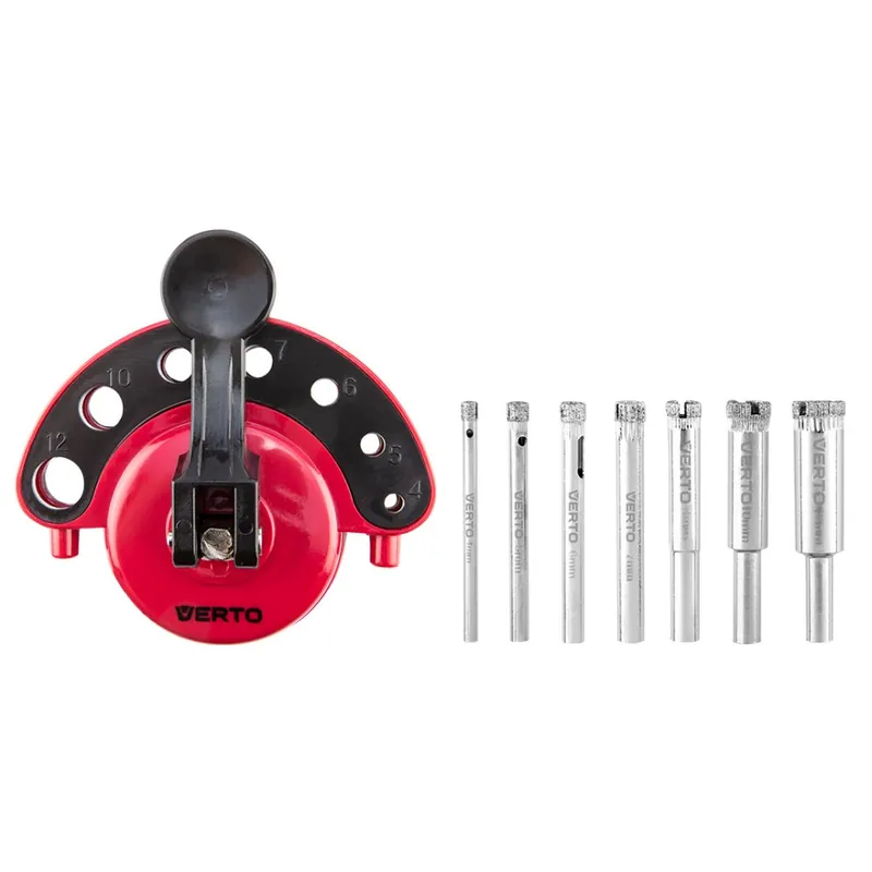 Burghie diamantată 4-12 mm cu ghidaj, set de 8, 60H840 Doar azi