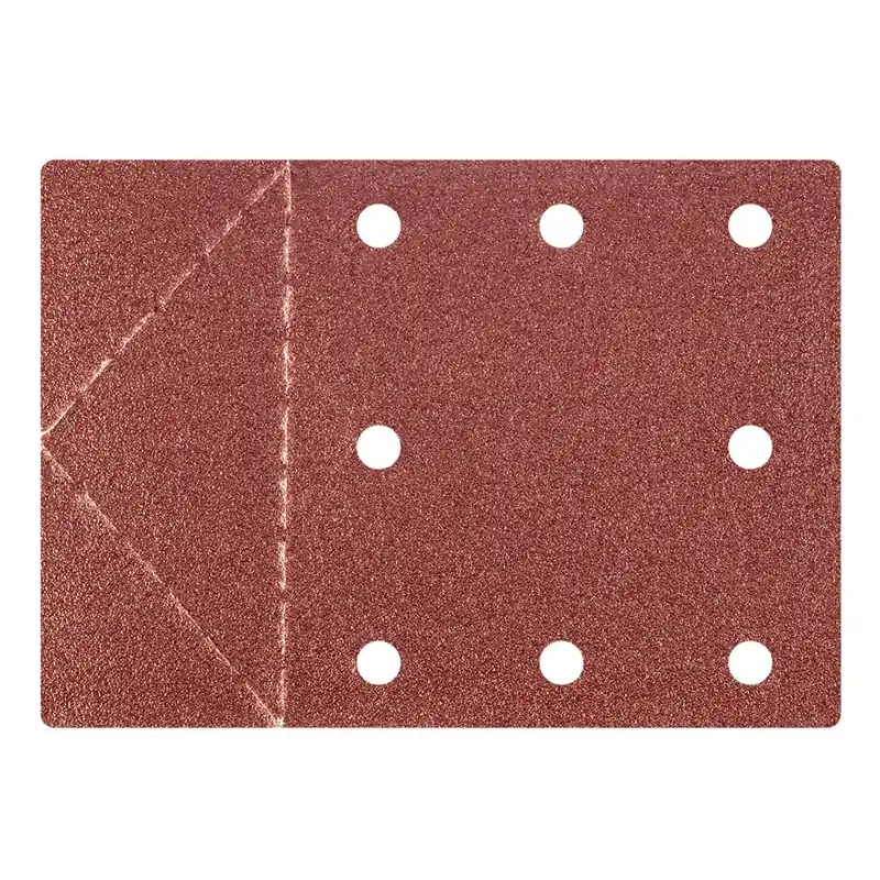 Șmirghel 115 x 160 mm, bavuri, perforație pentru a închide ruperea. K80, 3 buc. 55H816 Preț promoțional