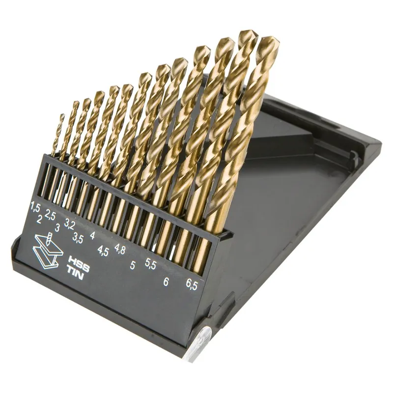 Set de burghie metalice HSS-TiN 1,5 - 6,5 mm, 13 buc 57H198 Livrare expres