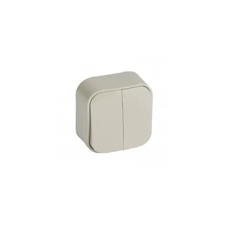 2 module Intrerupator cap scara pentruix- surface mounting - IP2X - 10 AX 250 V~ - ivory Legrand* Cumpără acum