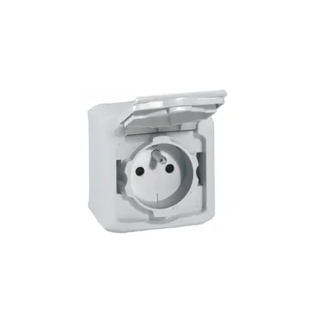 2P+E Priza standard Francez pentruix - surface mounting - 16 A 250 V~ - gri Legrand* Reduceri