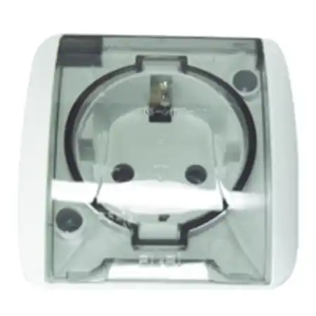 Alsu Priza Alb Capac Transparent CP PT EL-BI Ieftin