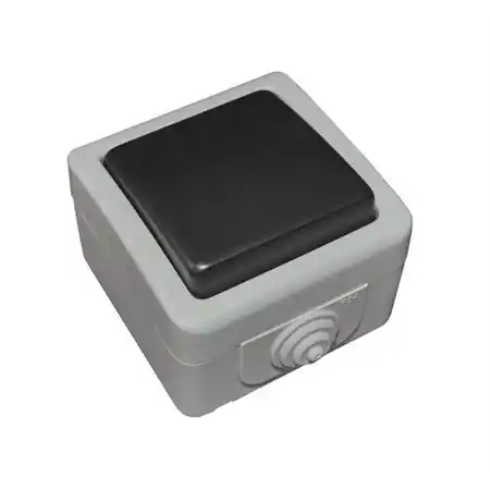 Aparataj gri PT IP54 intrerupator(buton) cu revenire 10A - gri KVD Lichidare de stoc