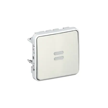 Switch Plexo IP55 - 2-way cu indicator - 10 AX 250 V~ - modular - alb Legrand Popular