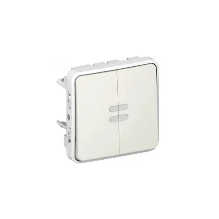 Switch Plexo IP55 - illuminated 2-way - 10 AX 250 V~ - modular - alb Legrand Discount