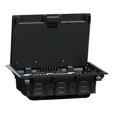 Super ofertă Unica system+, Doza pardoseala L,plastic,IP20, 16 module Schneider