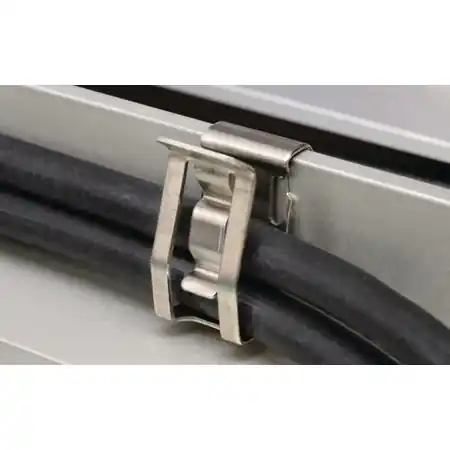 Ultima șansă Clip de margine 17x9.5 mm, otel inoxidabil( 100 buc)Hellerman Tyton