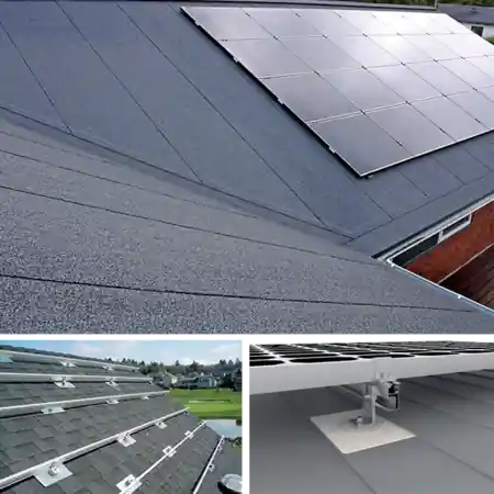 Ultima șansă STRUCTURA MONTAJ PANOU SOLAR 560W 10kW ACOPERIS BITUMINOS, SET Elmark