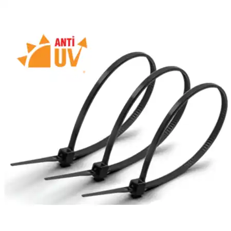 Comandă acum BRIDA PLASTIC 750X7.5MM Negru(SET 100 BUC) rezistente UV TRV