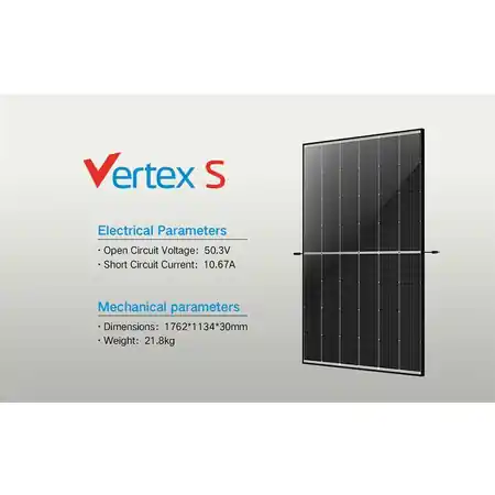 Disponibil imediat Panou fotovoltaic monocristalin TrinaSolar 420W +/- 5WVertex Trina Solar
