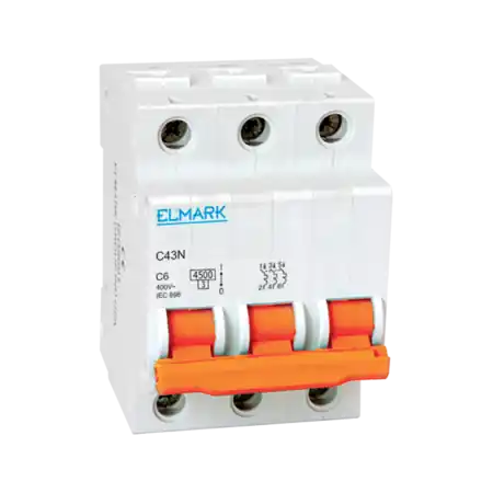 Ultima șansă SIGURANTA4.5kA 10A 3P CURBA C Elmark