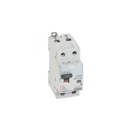 Ultima șansă Siguranta automata cu protectie diferentiala 6000 -10 kA -1P+N-230 V~ -6 A -30 mA -Hpi type -N right hand Legrand*