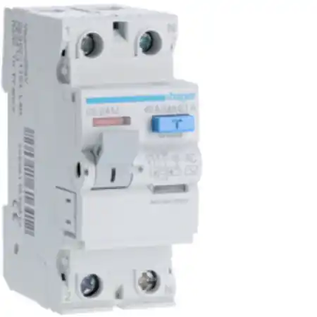 Ultima șansă Întrerupător diferențial 2P 40A, 100mA, tipAC Hager