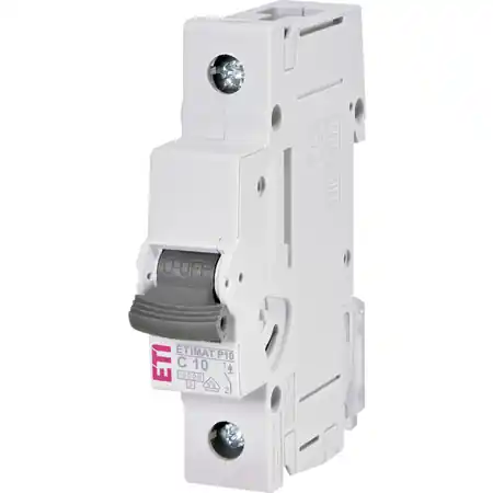 Plată securizată Întrerupător de circuit ETIMAT P10 1p C10 001901028 Eti