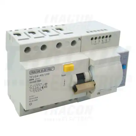 Ultima șansă Bloc cu protectie diferentiala cu disp. de recuplare, 4 poli TFIG4-16300 16A, 300mA, 10kA, A / AC Tracon