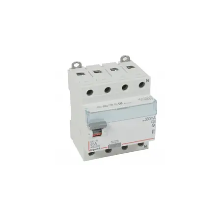 Intrerupator diferential RCD DX³-ID - 4P 400 V~ Nul pe partea dreapta - 63 A - 300 mA - tip A Legrand* Cel mai vândut