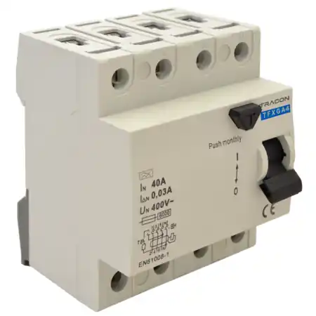 Transport gratuit Bloc cu protecţie diferenţiala 4 poli G/A 16A, 30mA, 10kA, G/A (ÖVE E 8601) Tracon