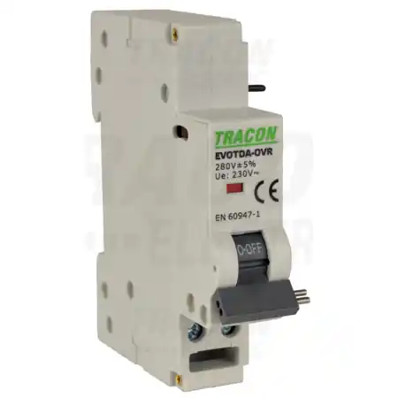 Ultima șansă Declansator la cresterea tensiunii pentru EVOTDA EVOTDA-OVR Un:230VAC, 50Hz, Uup:280VAC Tracon