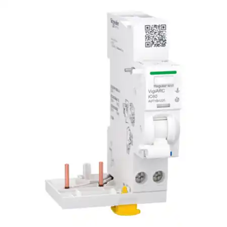 Acti9 AFDD, Bloc auxiliar detectie arc electric si protectie diferentiala, 25A, 30mA tip A-SI, pentru iC60 2P Schneider Expediere rapidă