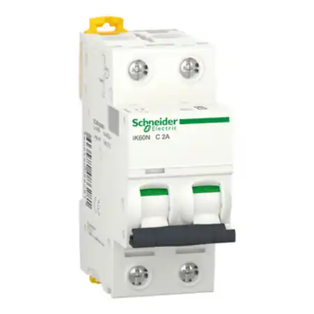Acti9 Intreruptor miniatura, IK60N, 2P, 2 A, curba C, 6000 A (IEC 60898-1) Schneider Mai ieftin
