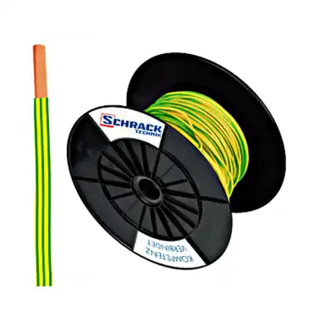 Tambur cu 200m conductor H07V-U 2,5 galben/verde Schrack Ofertă specială